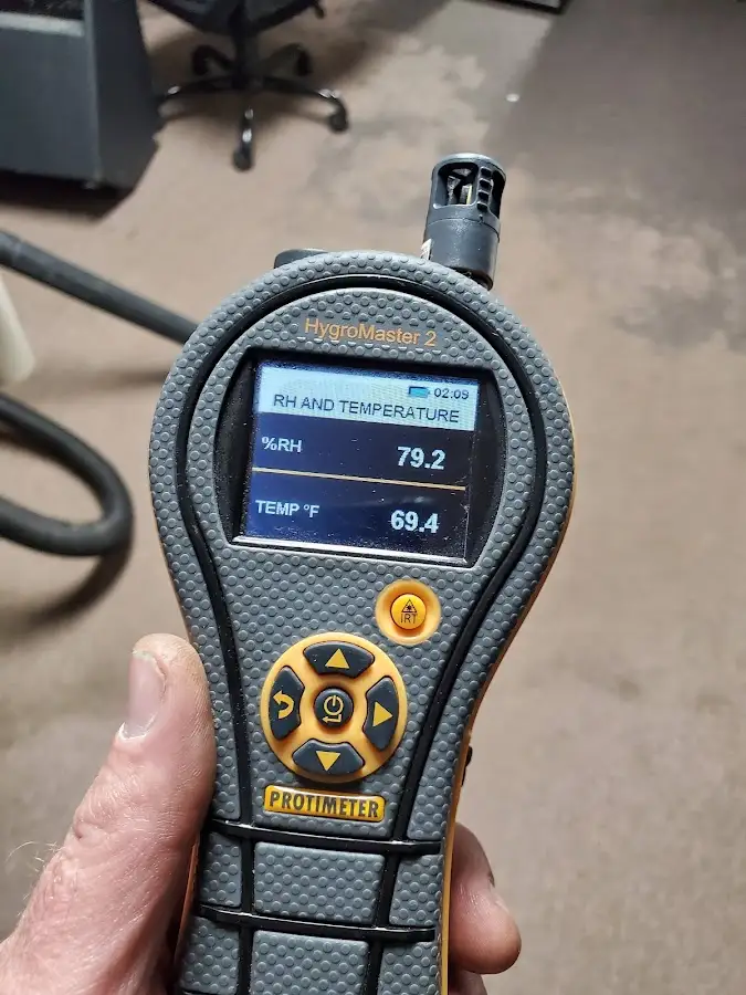 Moisture meter humidity assessment for Fire & Smoke Damage Restoration in Leland